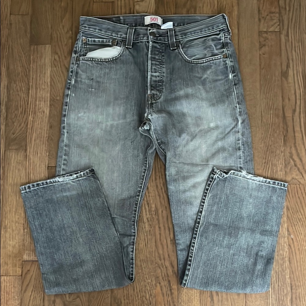Levi's 501 Men's Gray Jeans Size 32 x 32